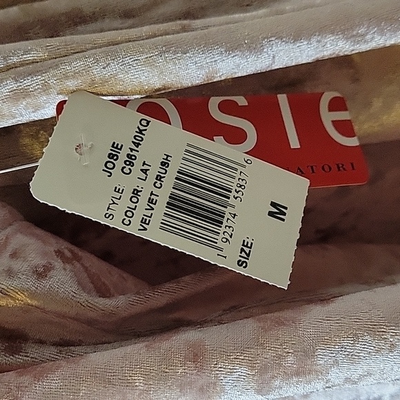 JOSIE by Natori Velvet Tank Pajama set, Pink, M, NWT - Picture 7 of 8